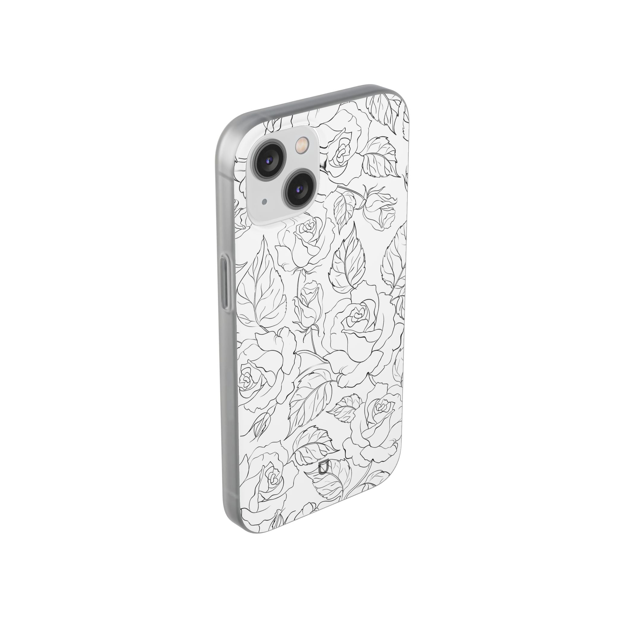 iPhone 14 Flexi Case - Black Rose