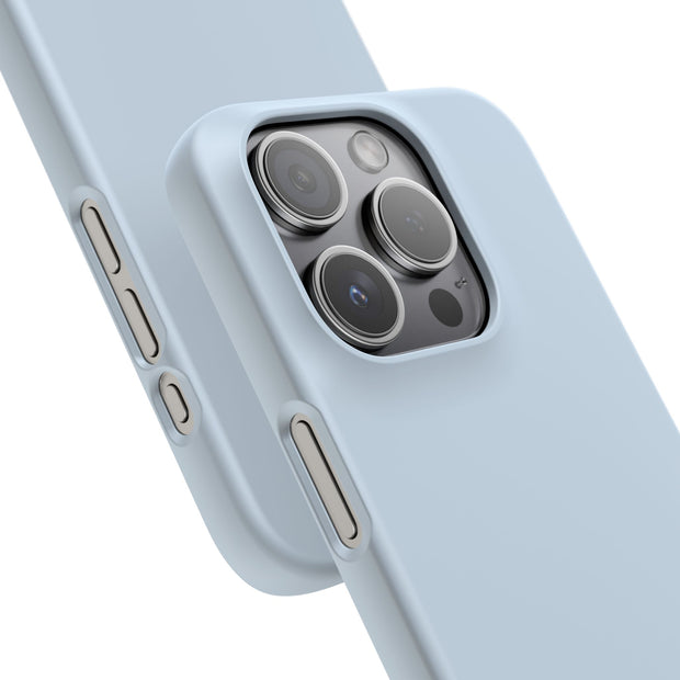 iPhone 15 Pro Slim Case - Blue Pale