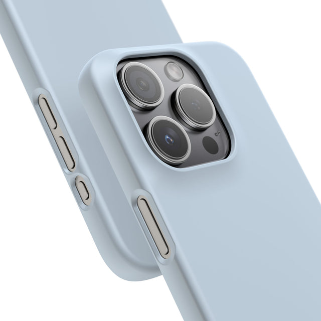 iPhone 15 Pro Slim Case - Blue Pale