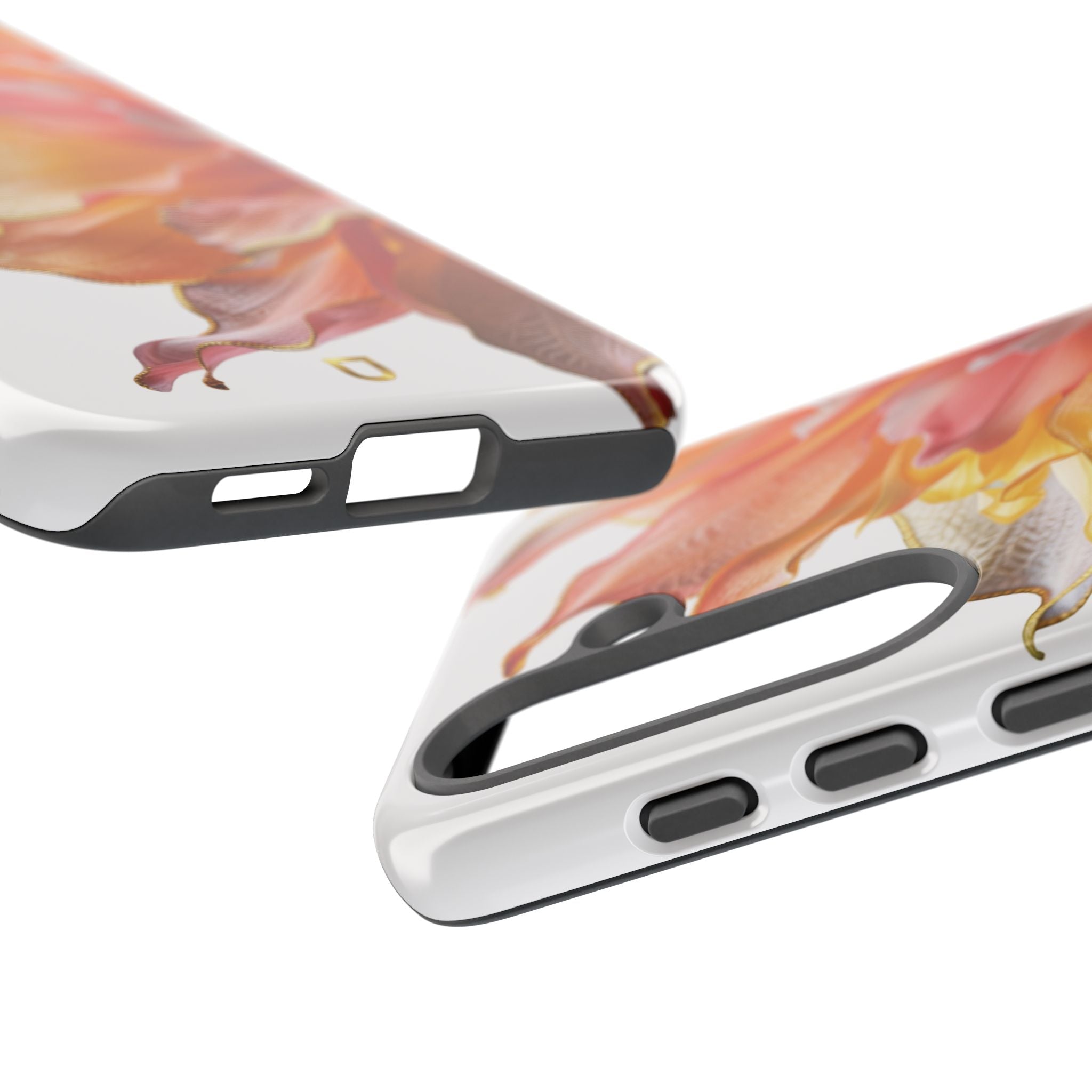Samsung Galaxy S25 Series Tough Case - Ember Bloom White