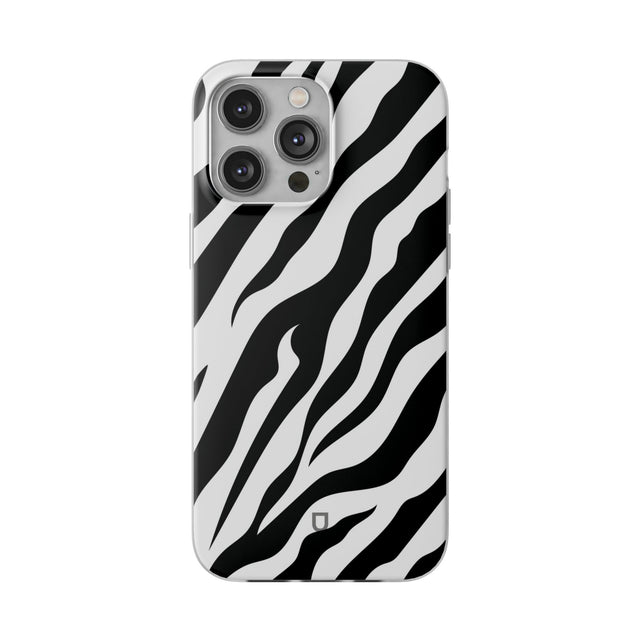 iPhone 14 Pro Max Flexi Case - Zebra