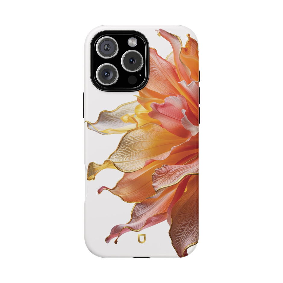 iPhone 16 Series Tough Case - Ember Bloom White