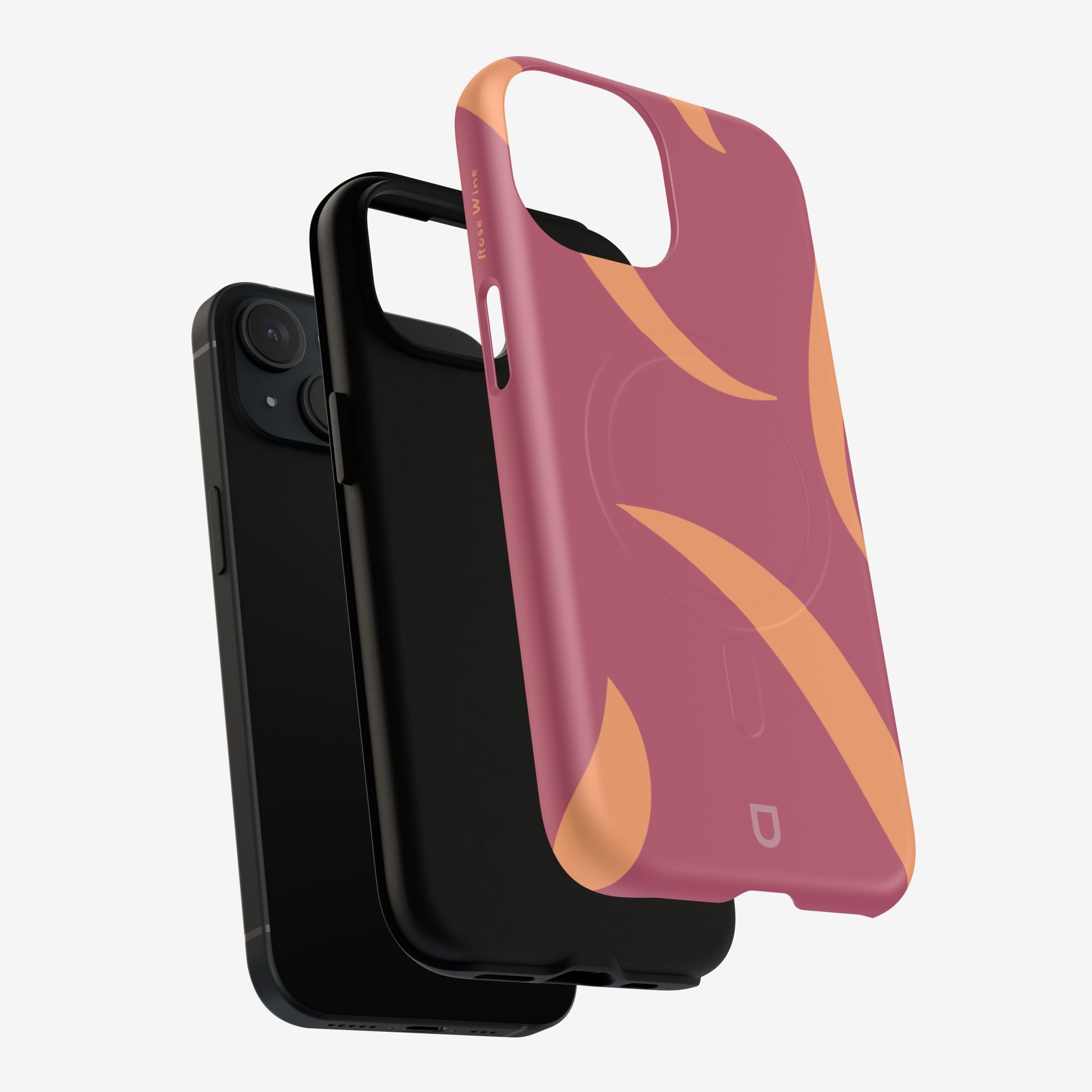 iPhone 15 MagSafe Tough Case - Rose Wine