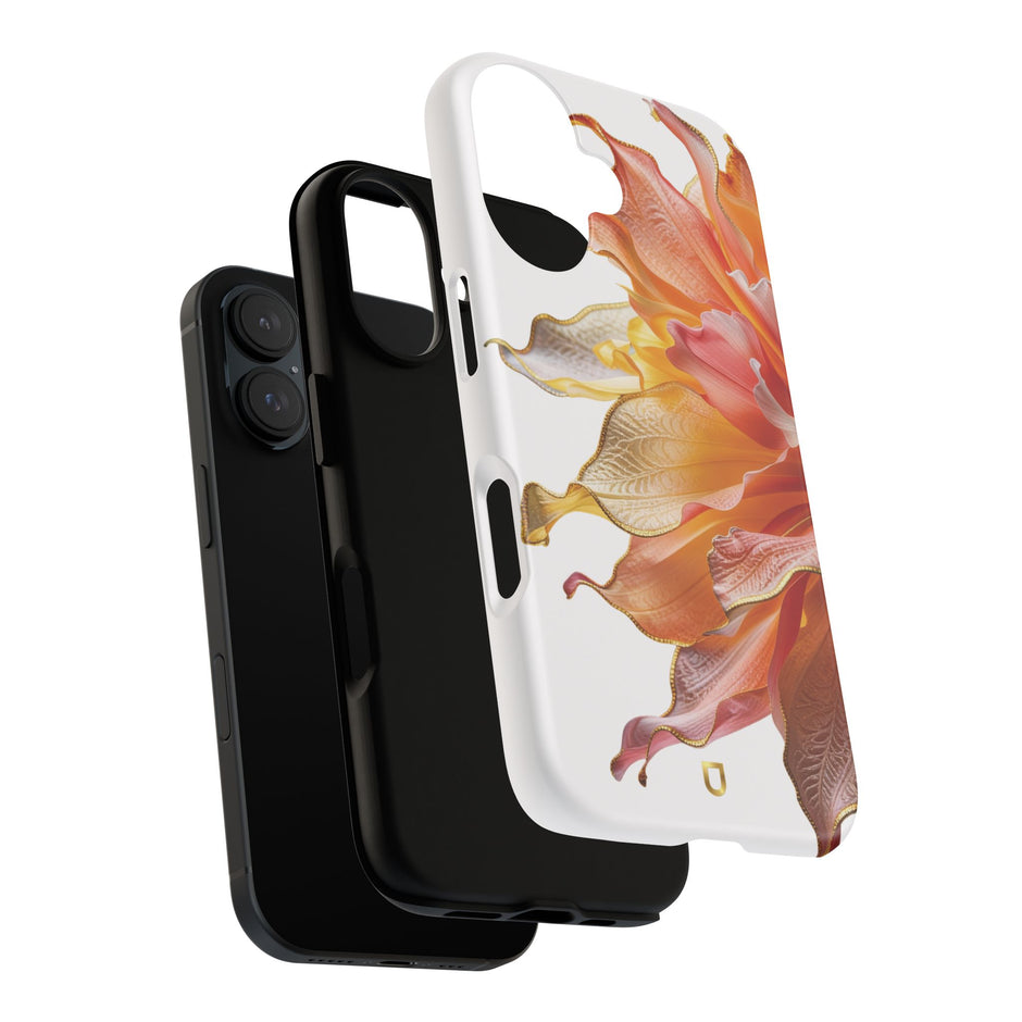 iPhone 16 Series Tough Case - Ember Bloom White
