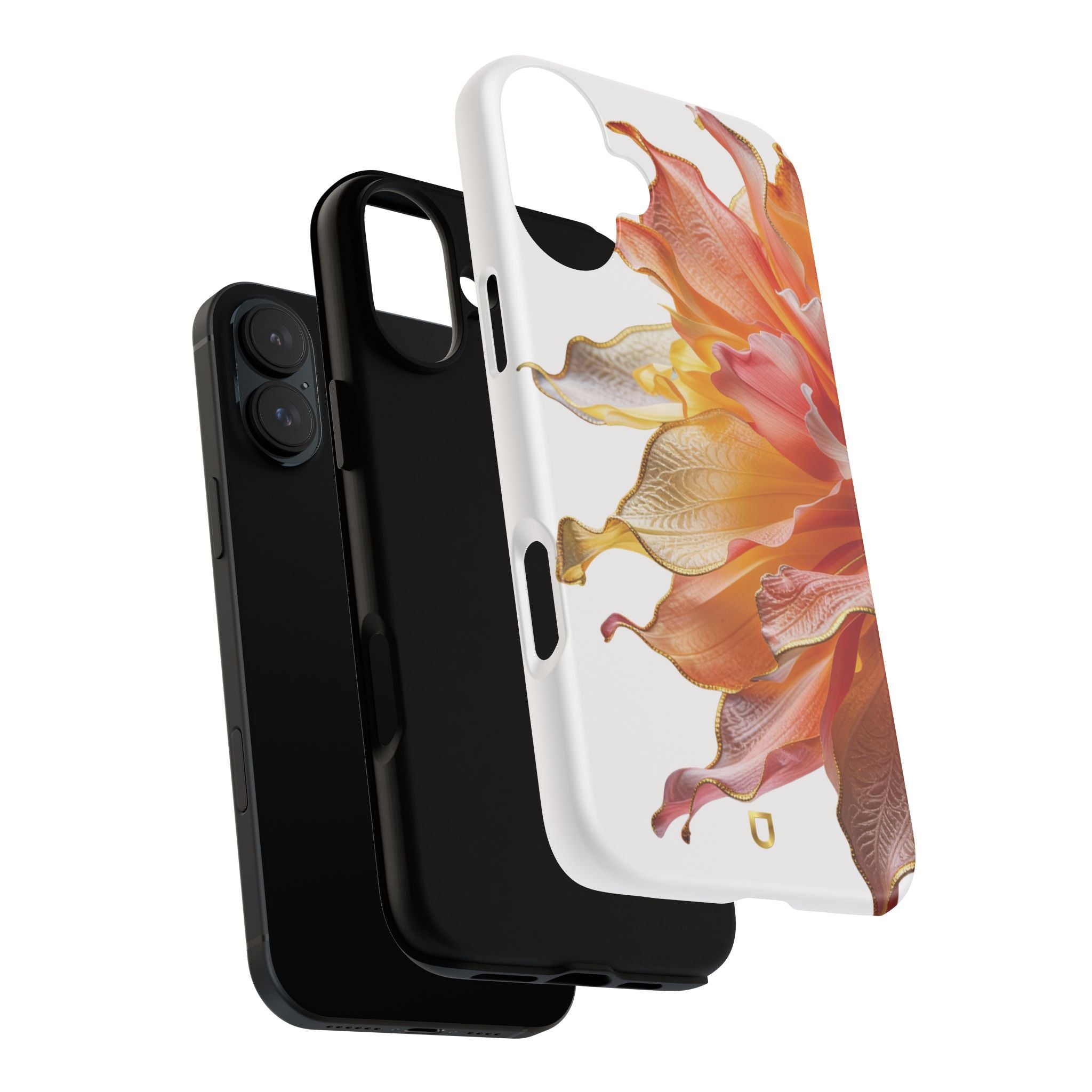iPhone 16 Series Tough Case - Ember Bloom White