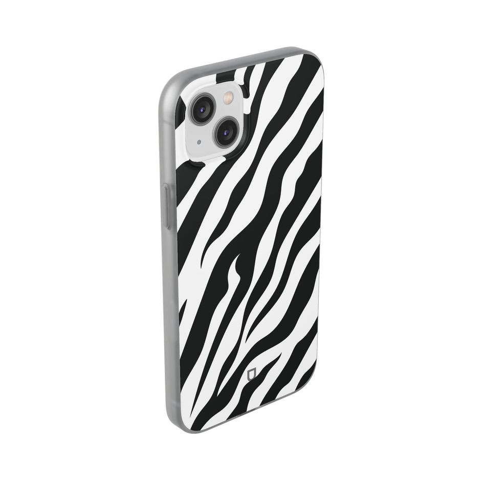 iPhone 14 Plus Flexi Case - Zebra
