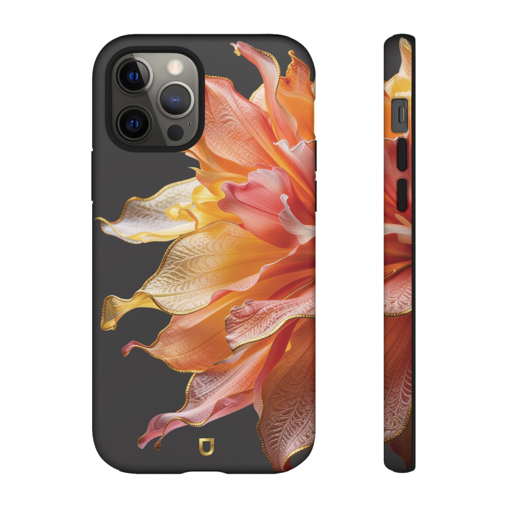 iPhone 12 | 12 Pro Tough Case - Ember Bloom Black