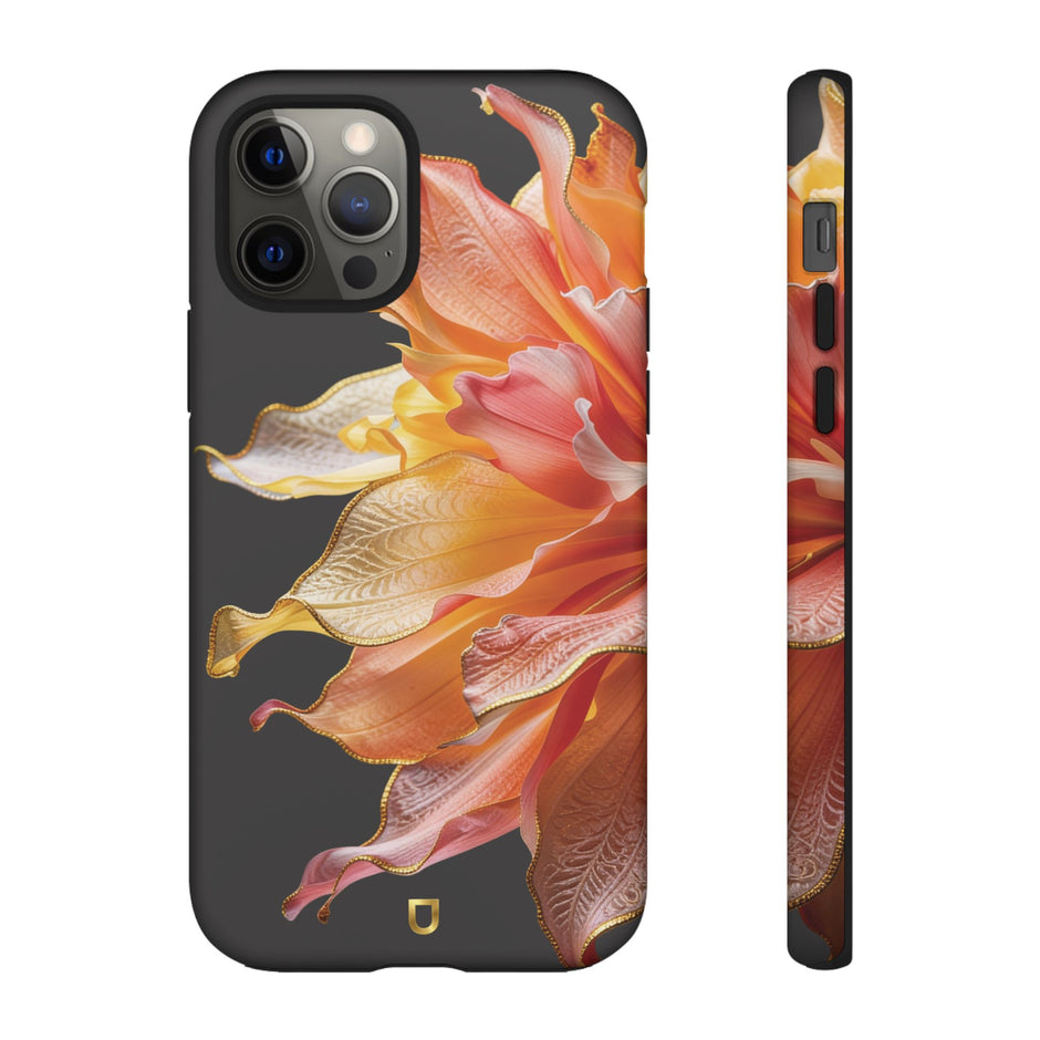 iPhone 12 | 12 Pro Tough Case - Ember Bloom Black