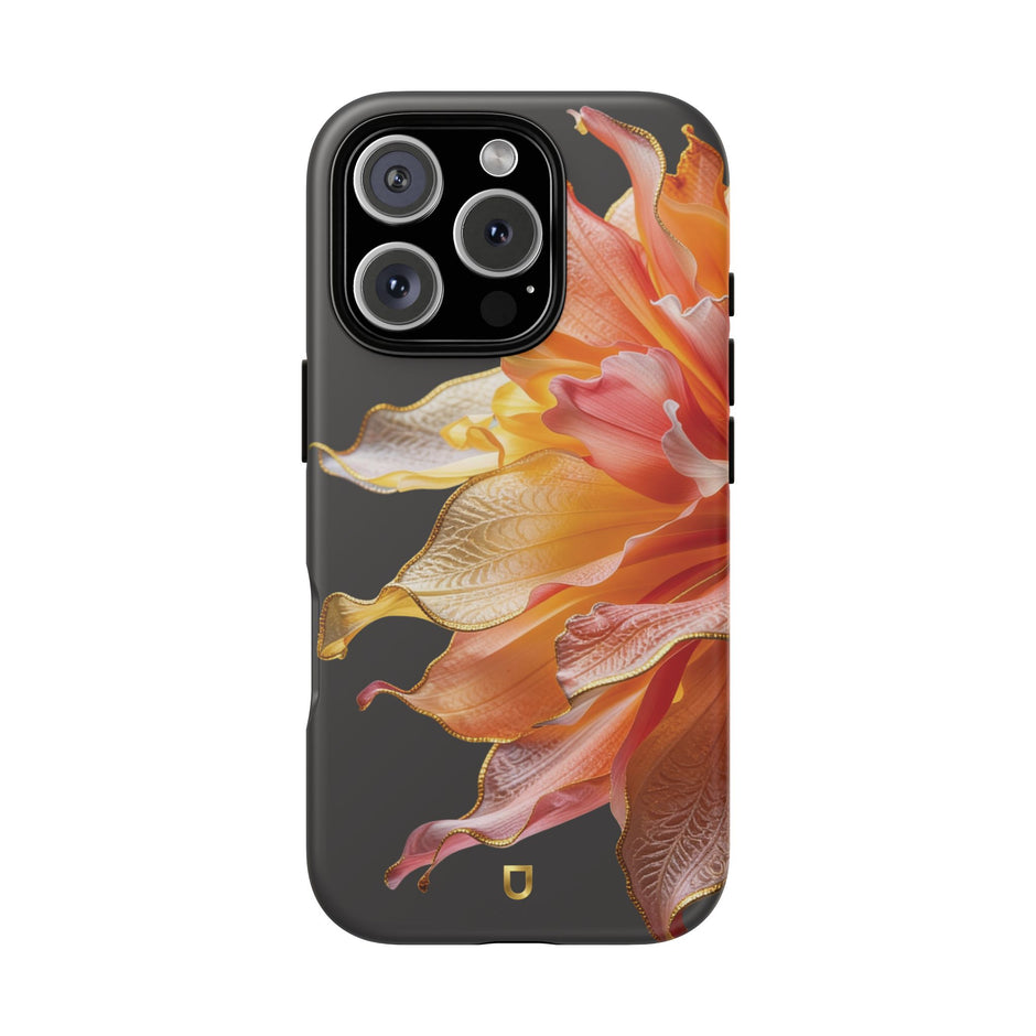 iPhone 16 Series Tough Case - Ember Bloom Black