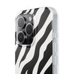 iPhone 15 Pro Flexi Case - Zebra