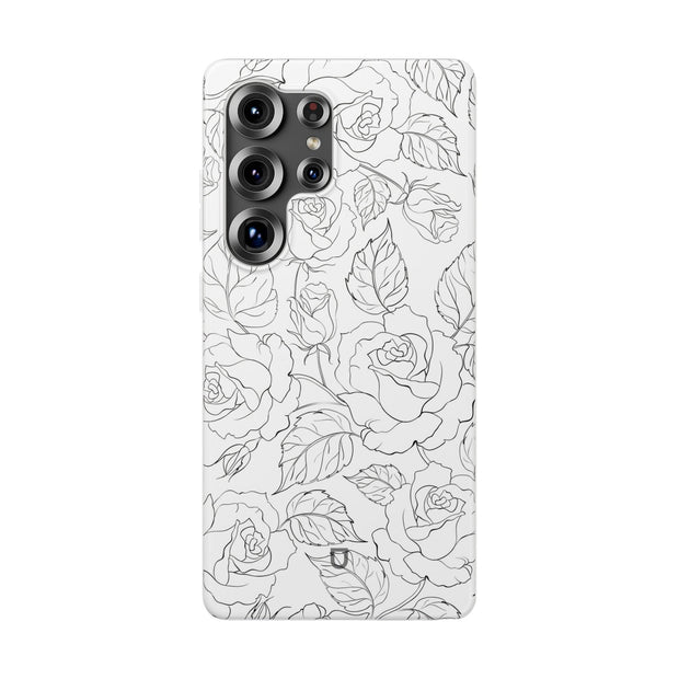 Samsung Galaxy S25 Ultra Flexi Case - Black Rose
