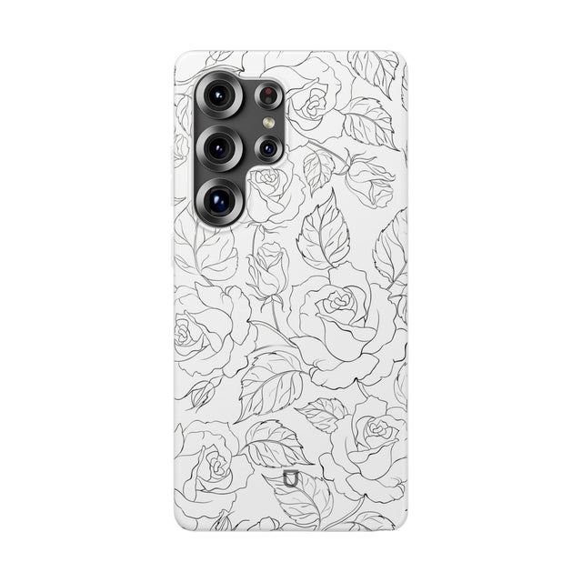 Samsung Galaxy S25 Ultra Flexi Case - Black Rose