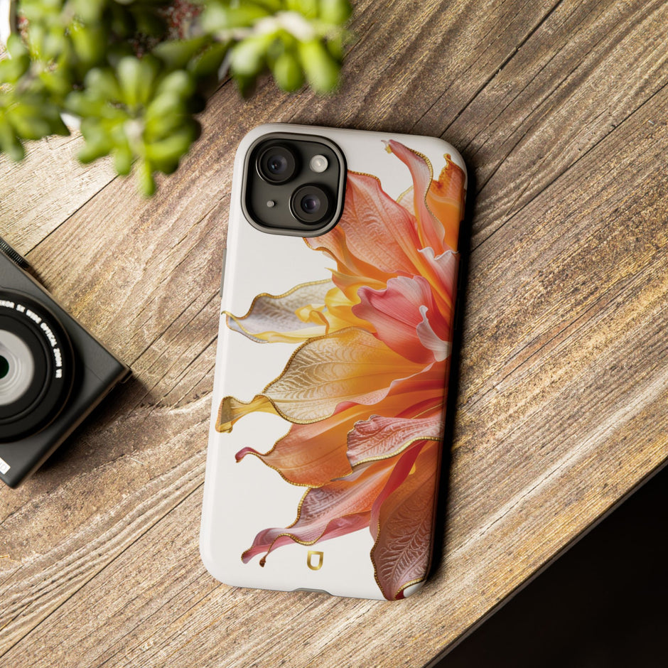 iPhone 15 Series Tough Case - Ember Bloom White