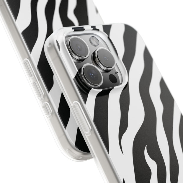 iPhone 16 Pro Max Flexi Case - Zebra