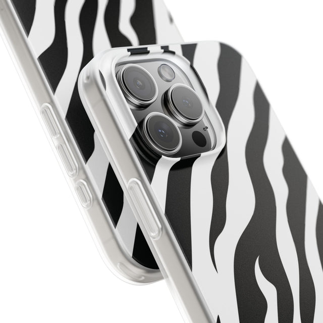 iPhone 16 Pro Max Flexi Case - Zebra