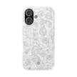 iPhone 16  Flexi Case - Black Rose