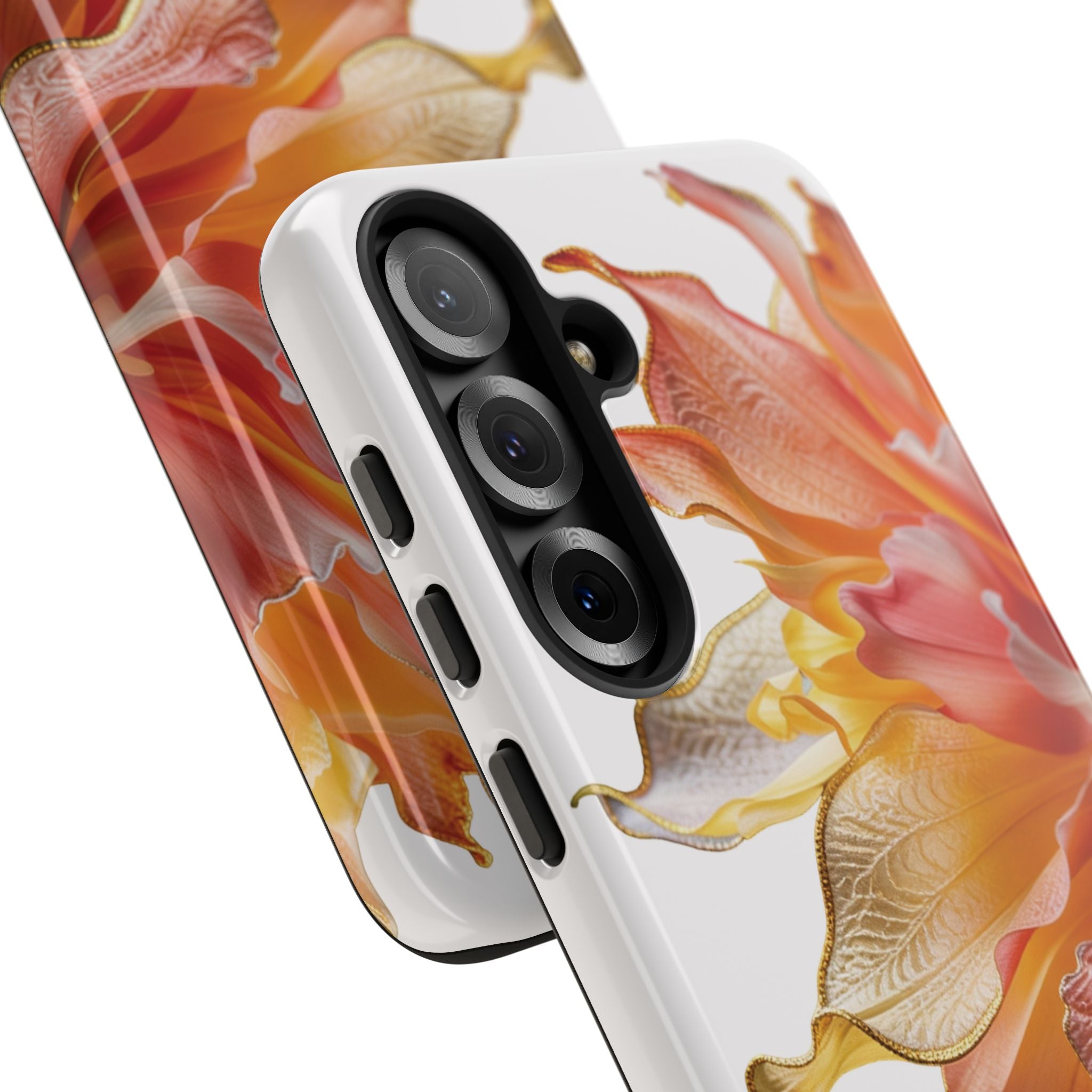 Samsung Galaxy S25 Series Tough Case - Ember Bloom White