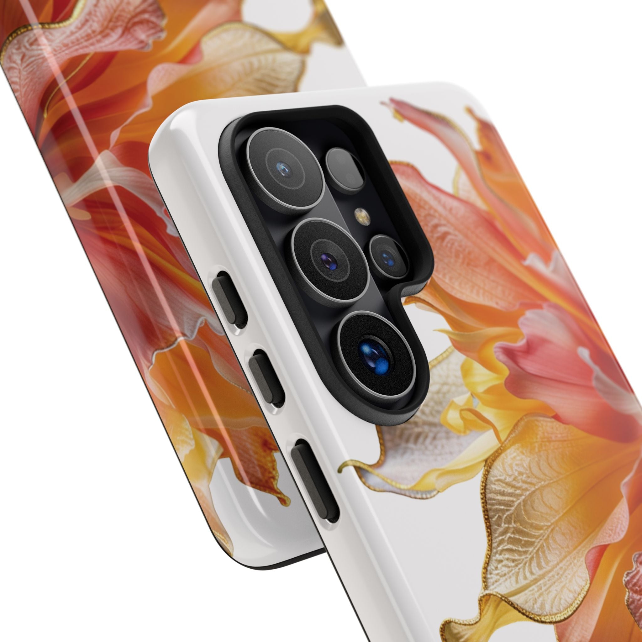 Samsung Galaxy S26 Series Tough Case - Ember Bloom White