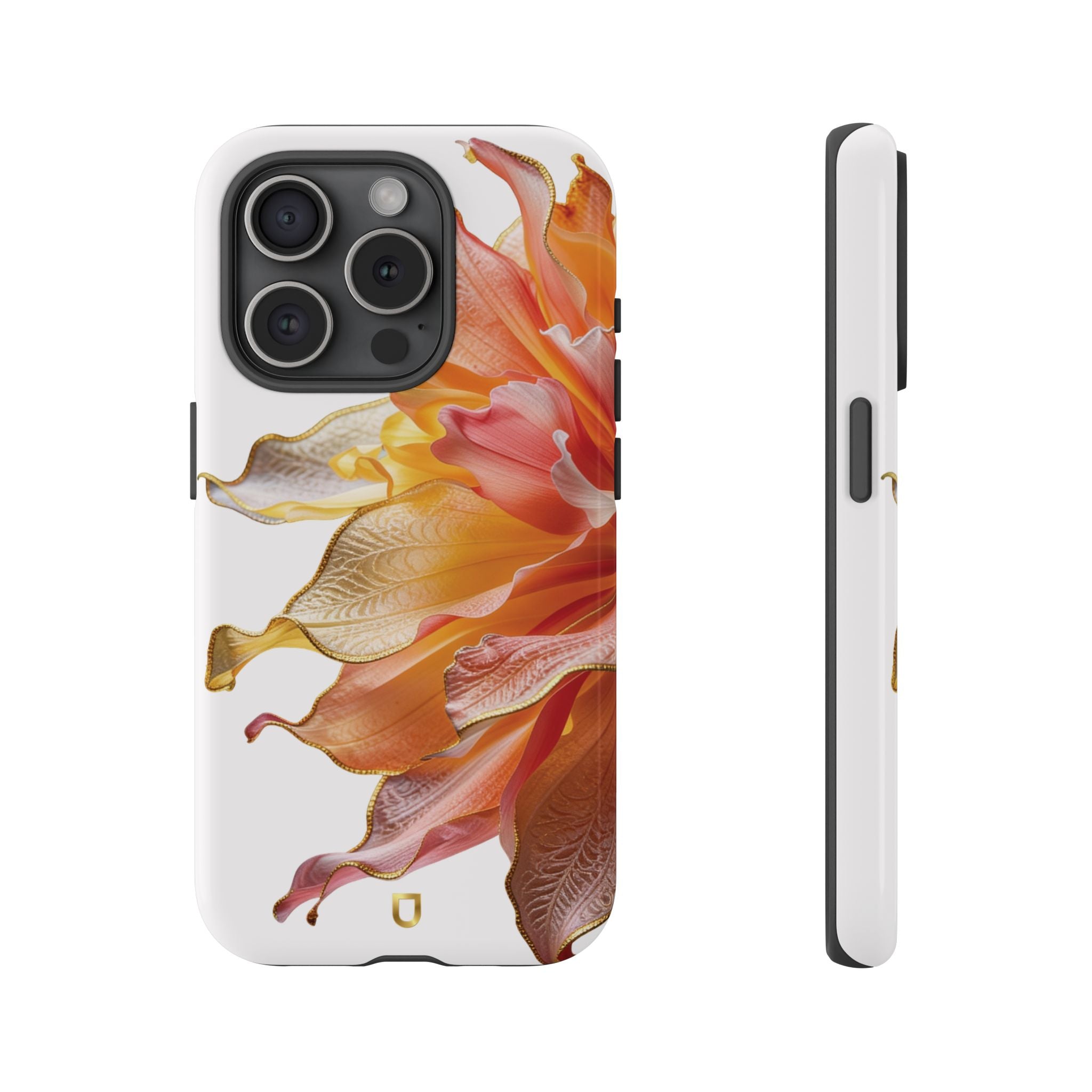 iPhone 15 Series Tough Case - Ember Bloom White