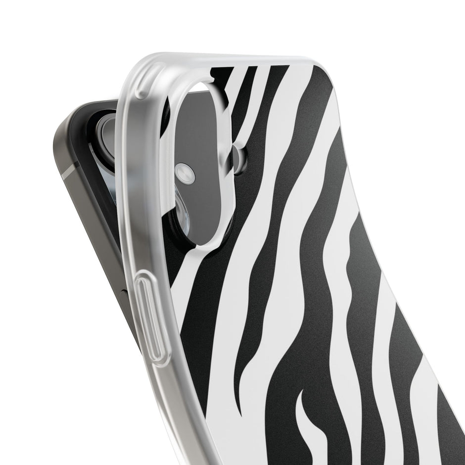 iPhone 16 Plus Flexi Case - Zebra