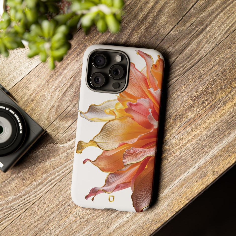 iPhone 15 Series Tough Case - Ember Bloom White
