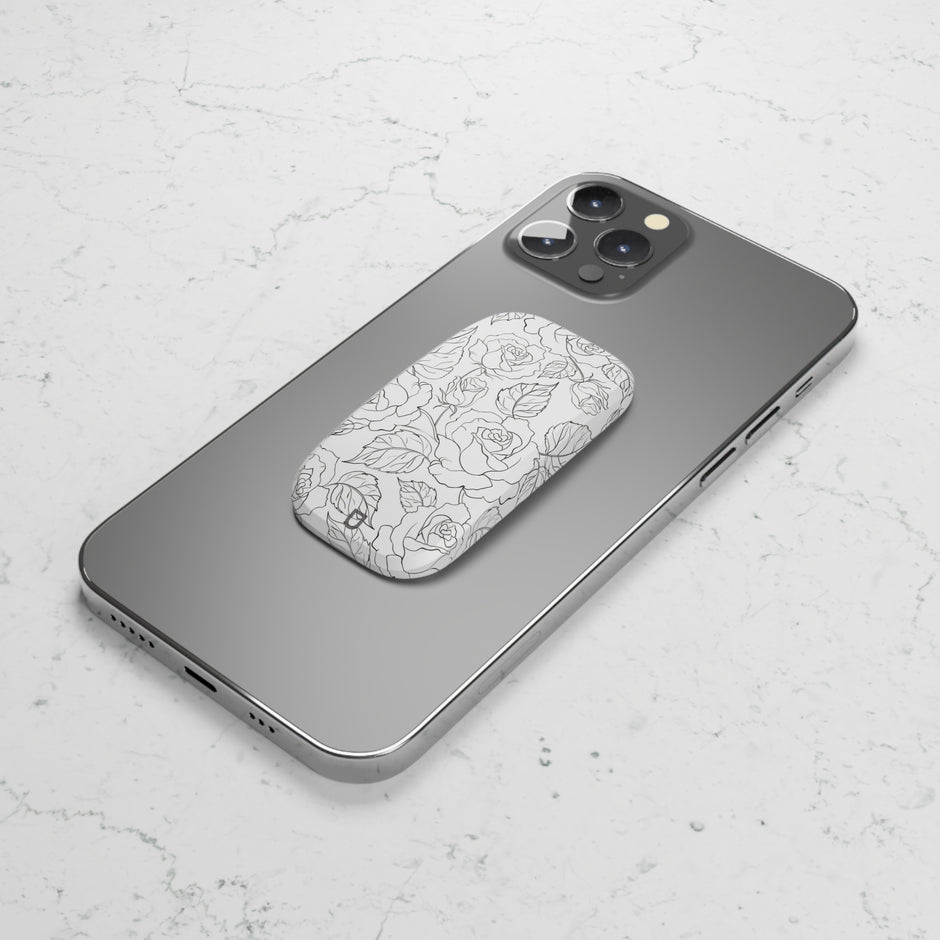 Phone Stand - Black Rose