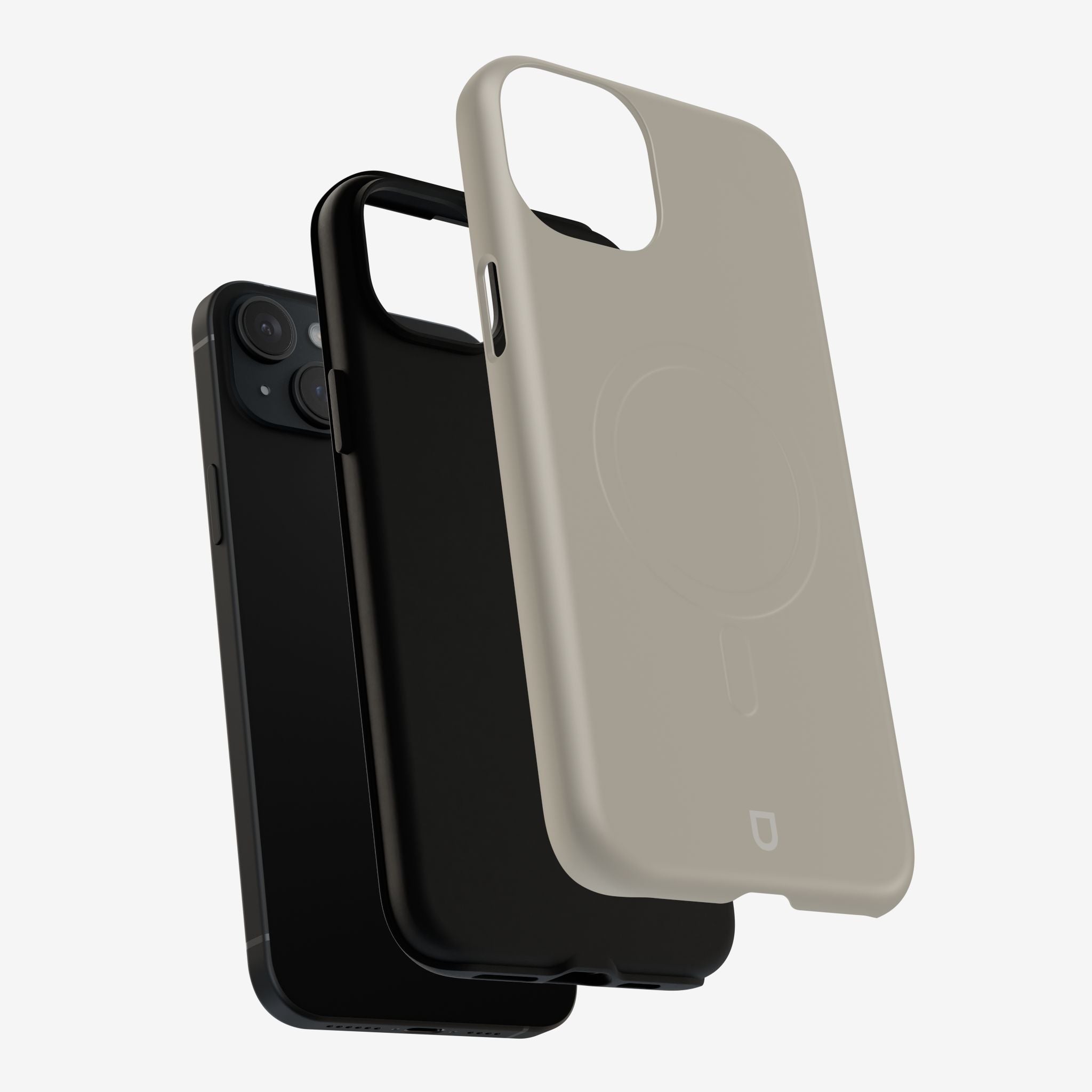 iPhone 15 Plus MagSafe Tough Case - Khaki Beige