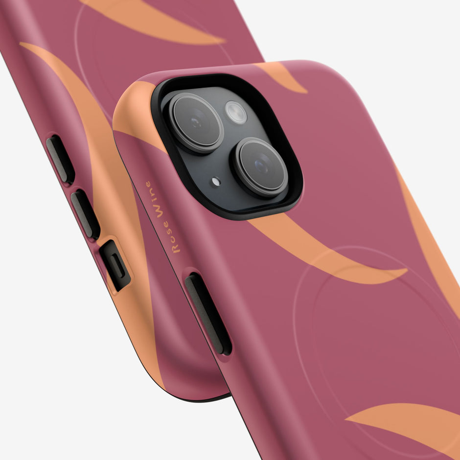 iPhone 15 MagSafe Tough Case - Rose Wine