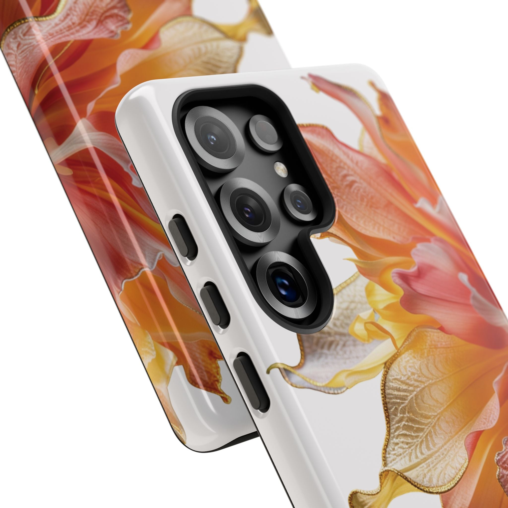 Samsung Galaxy S25 Series Tough Case - Ember Bloom White