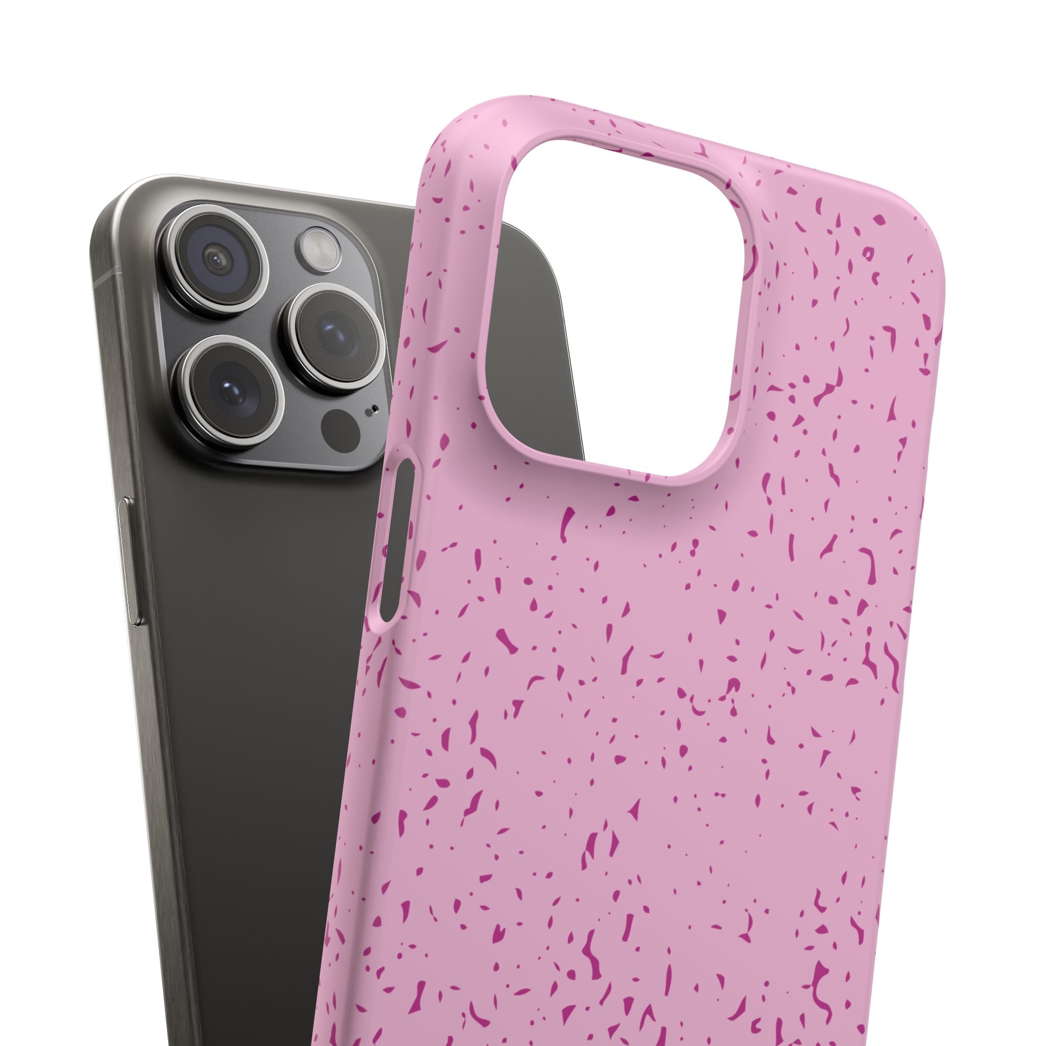 iPhone 15 Pro Max Slim Case - Flake Pink