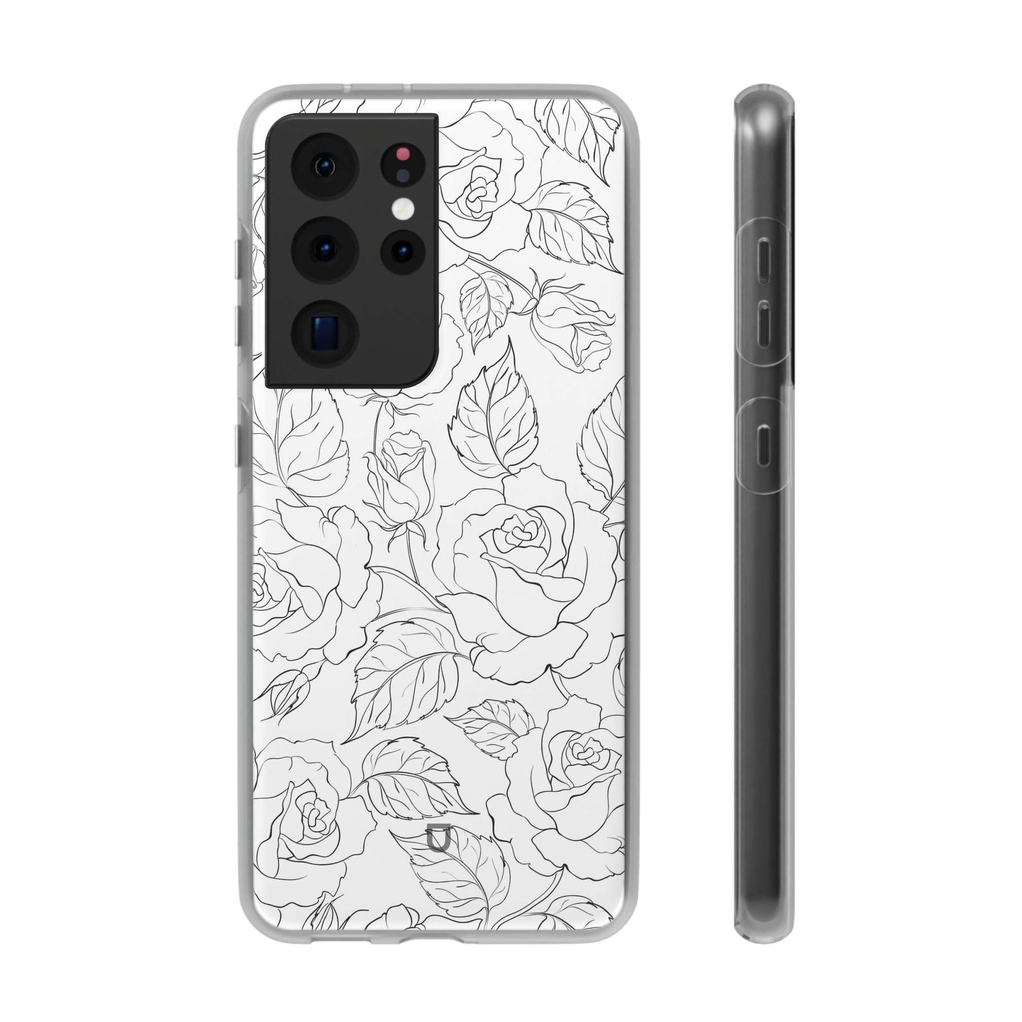 Samsung Galaxy S21 Ultra Flexi Case - Black Rose