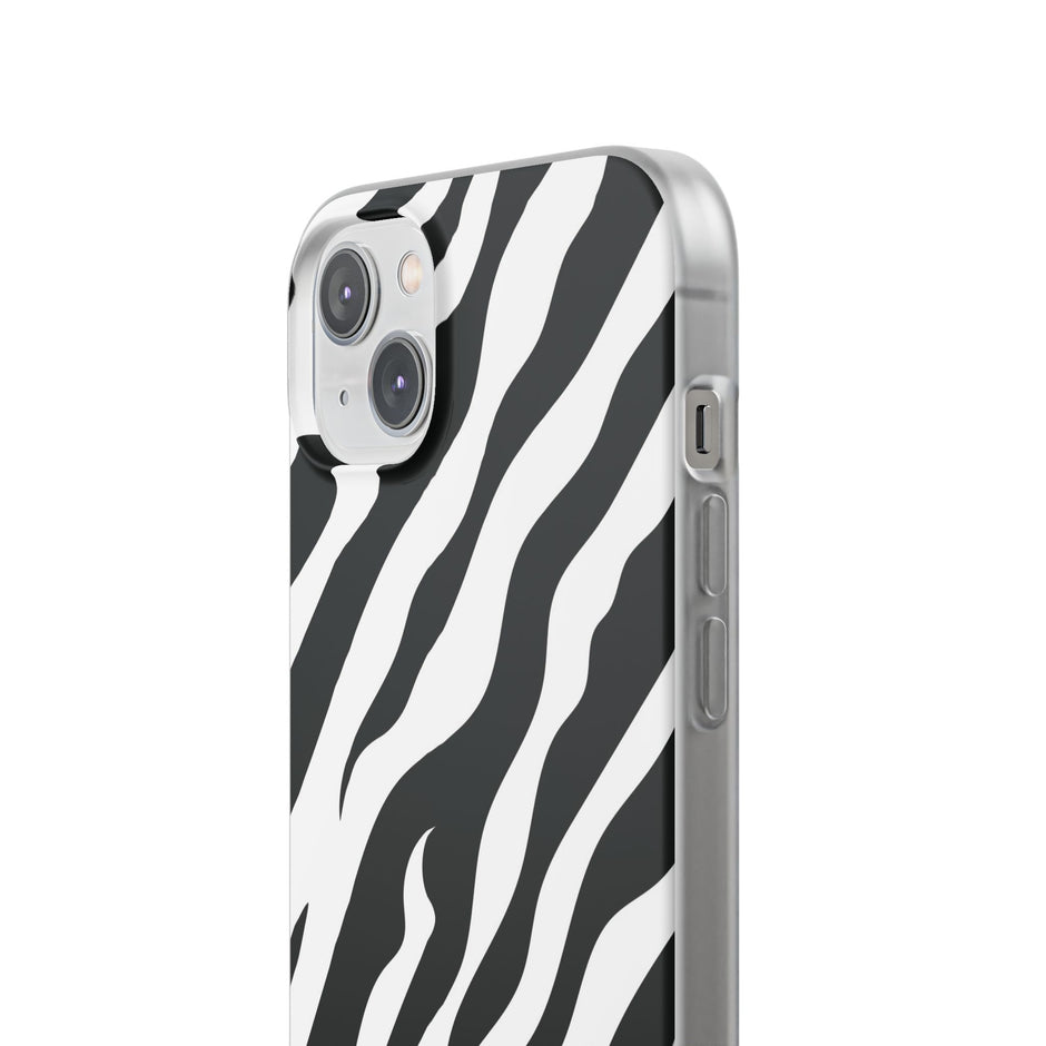 iPhone 14 Plus Flexi Case - Zebra