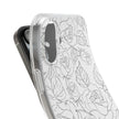 iPhone 16 Plus Flexi Case - Black Rose