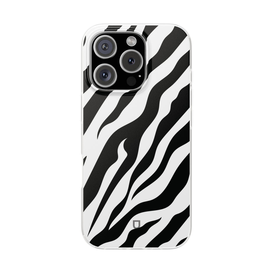 iPhone 16 Pro Flexi Case - Zebra