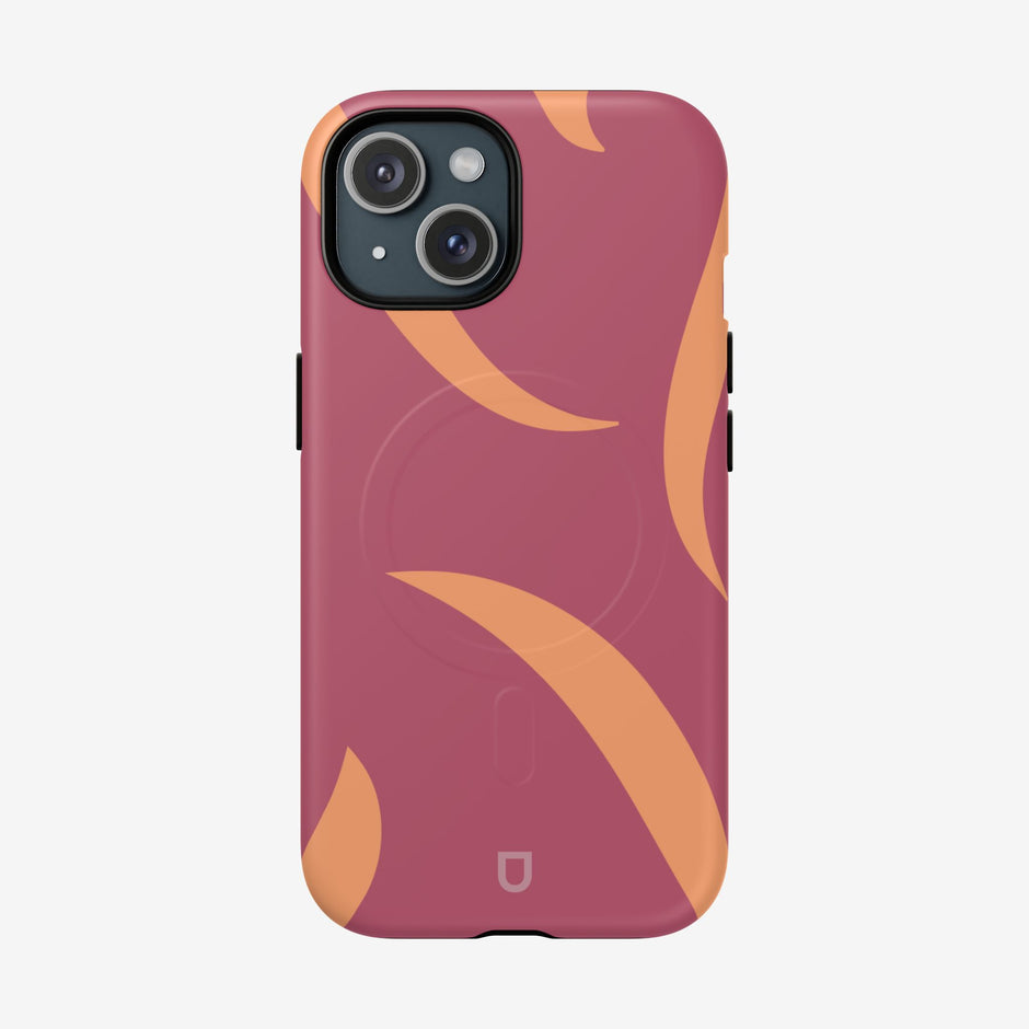 iPhone 15 MagSafe Tough Case - Rose Wine