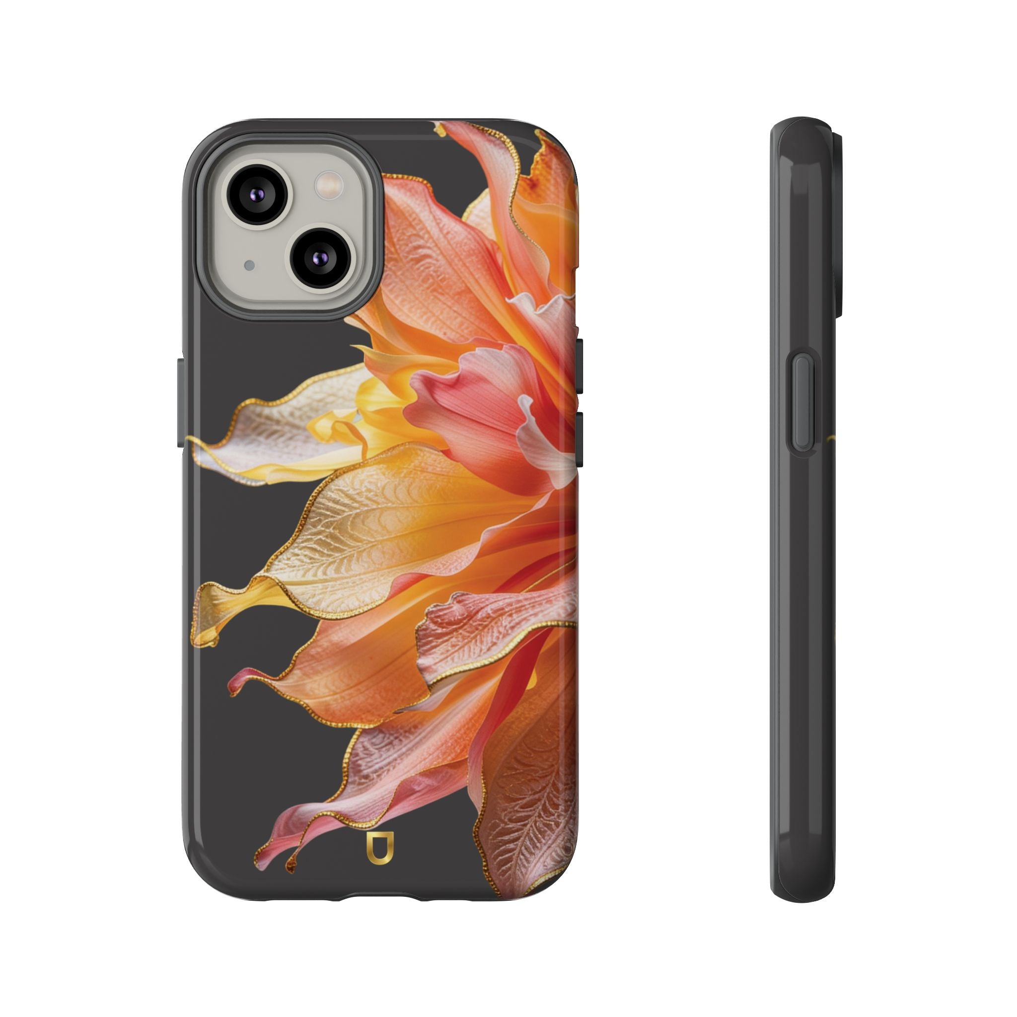 iPhone 14 Series Tough Case - Ember Bloom Black