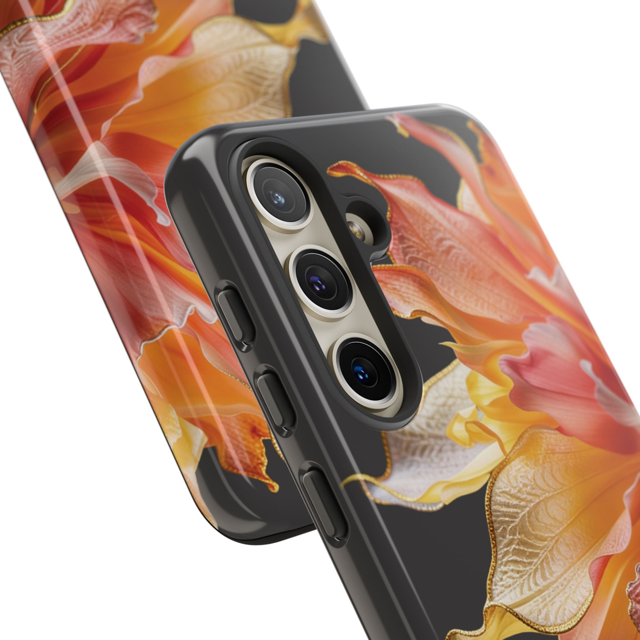 Samsung Galaxy S24 Series Tough Case - Ember Bloom Black