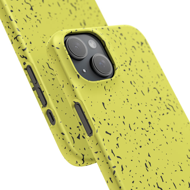 iPhone 15 Plus Slim Case - Flake Lemon