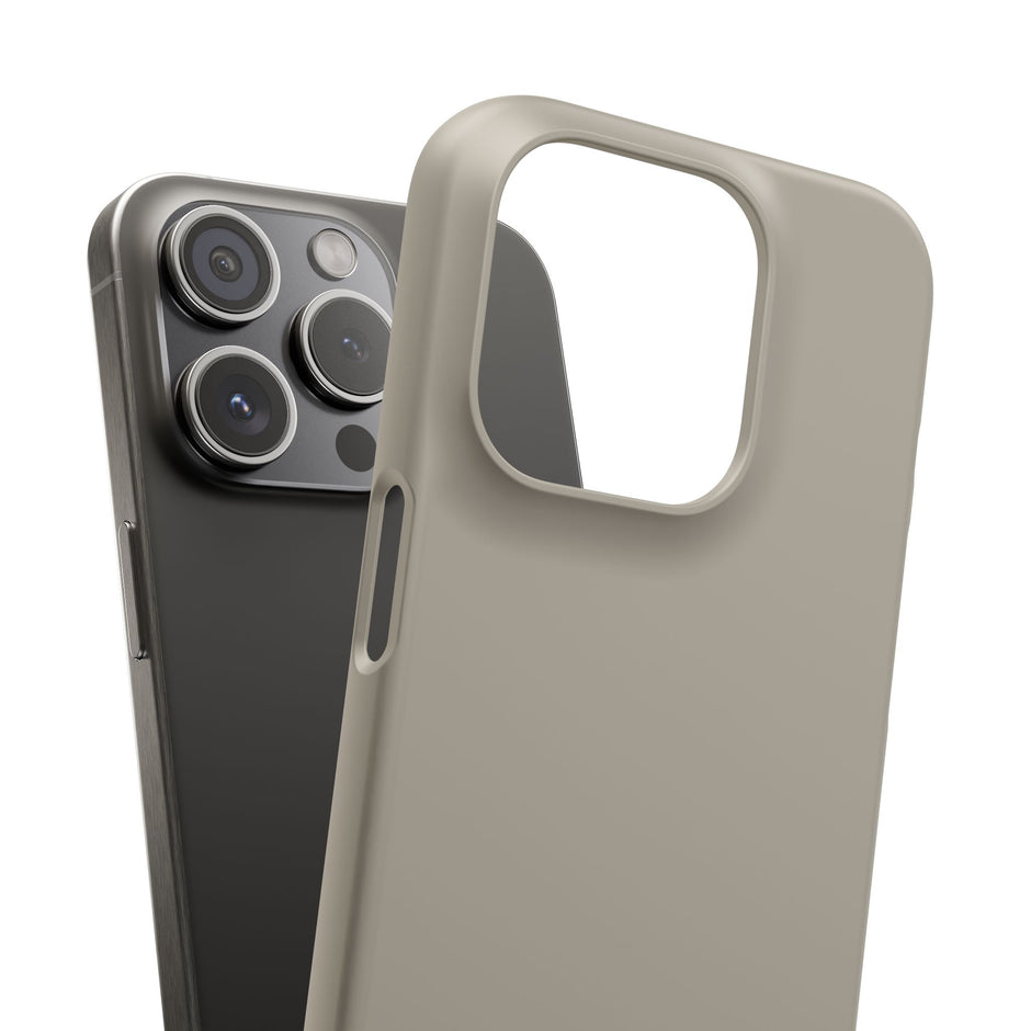iPhone 15 Pro Slim Case - Khaki Beige