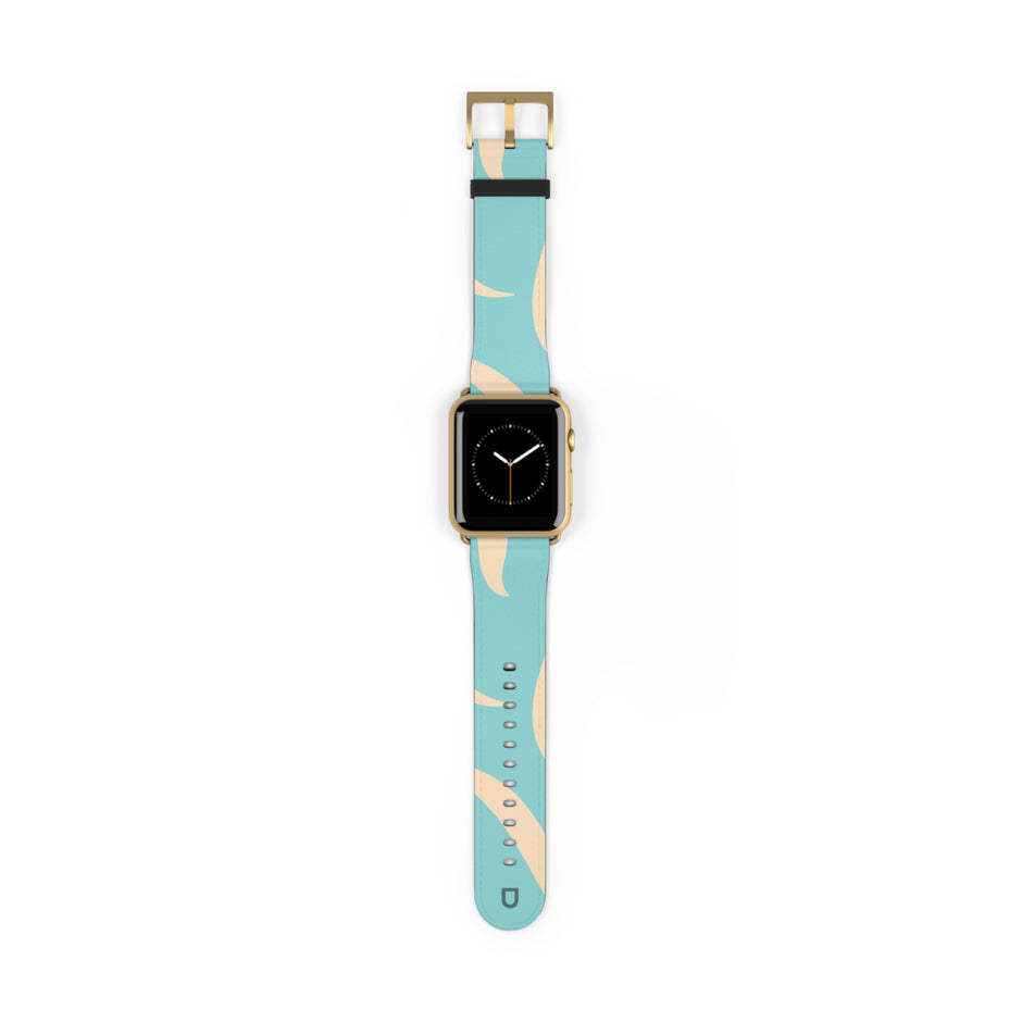 Apple Watch Series Bands - Aura Swirl  Bright Aqua