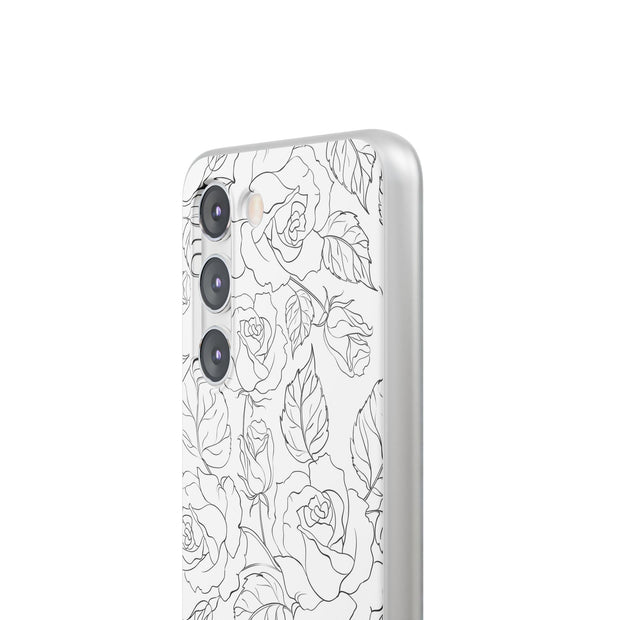 Samsung Galaxy S23 Flexi Case - Black Rose