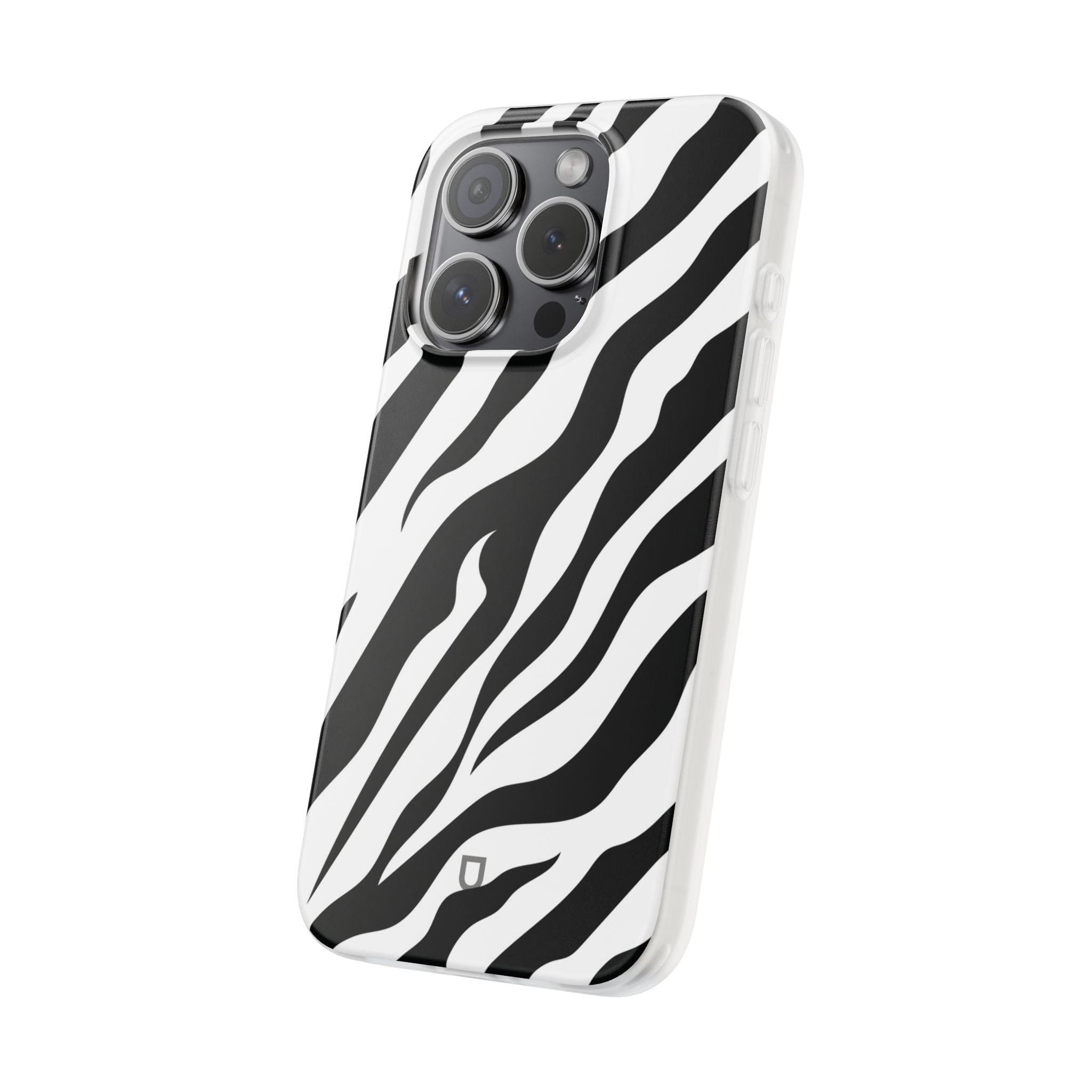 iPhone 15 Pro Flexi Case - Zebra