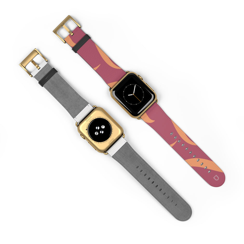 Apple Watch Series Bands - Aura Swirl  Rose Wine