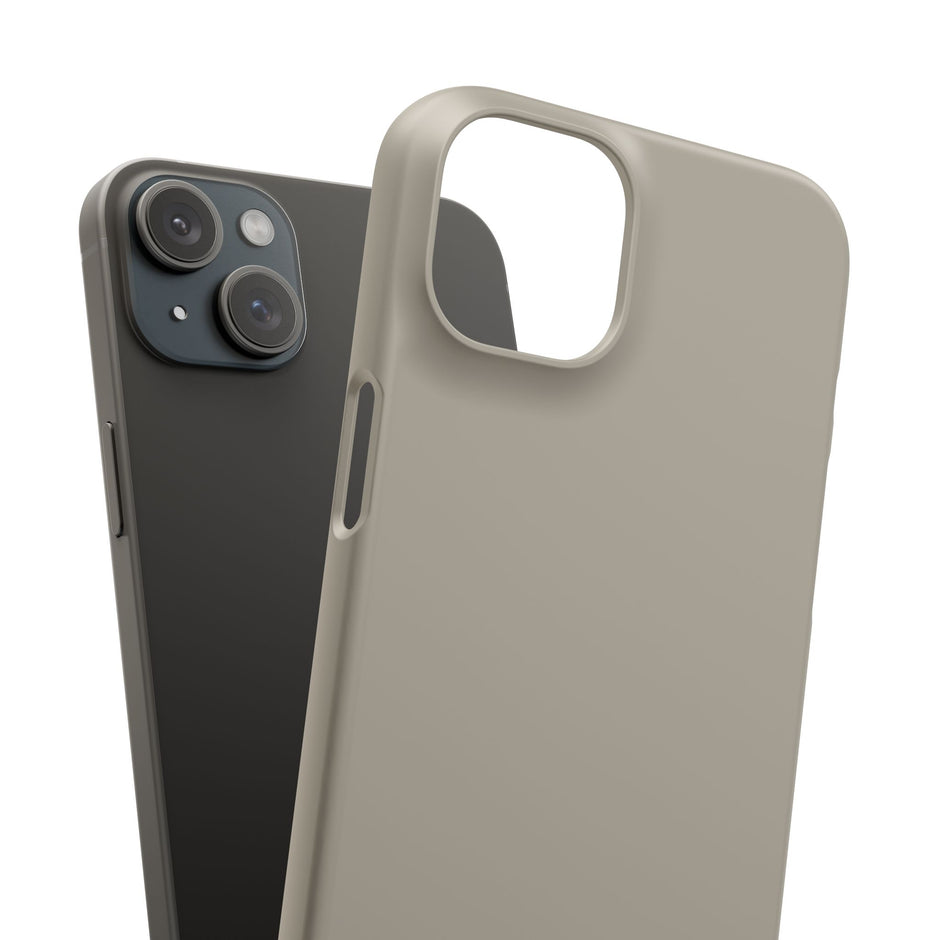 iPhone 15 Plus Slim Case - Khaki Beige