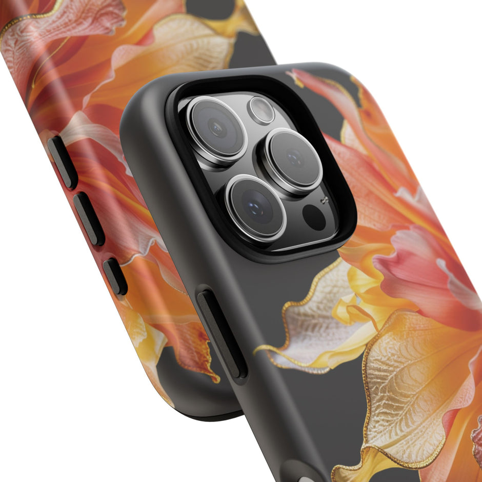 iPhone 16 Series Tough Case - Ember Bloom Black