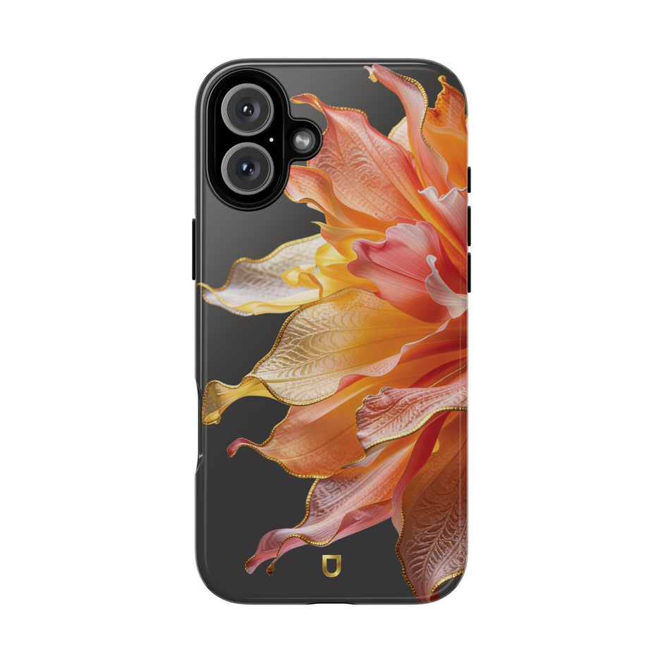 iPhone 16 Series Tough Case - Ember Bloom Black