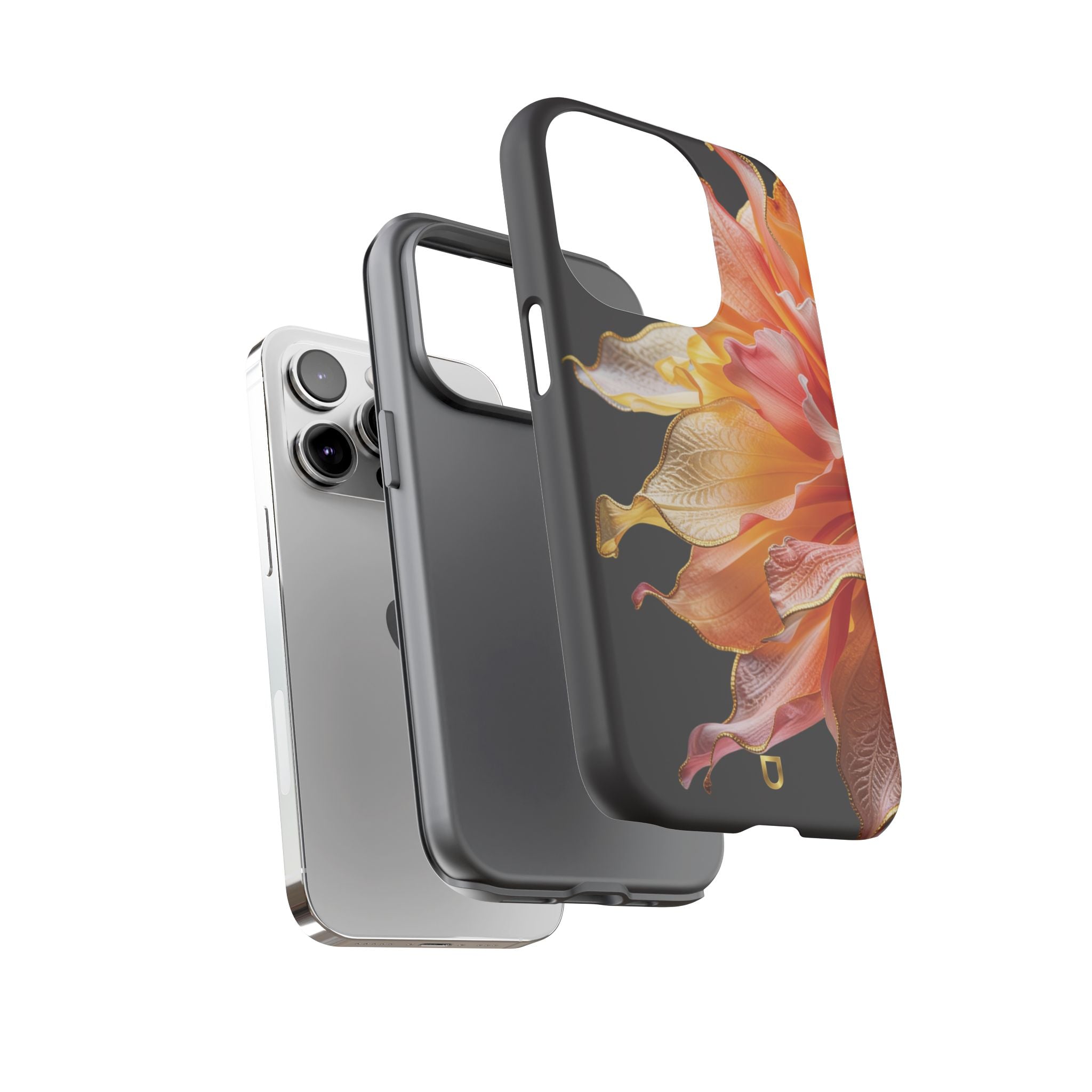 iPhone 14 Series Tough Case - Ember Bloom Black