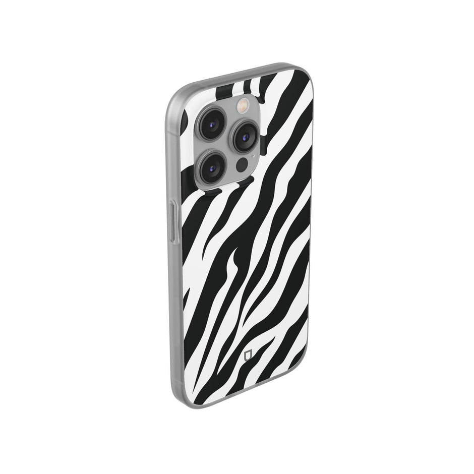iPhone 14 Pro Flexi Case - Zebra