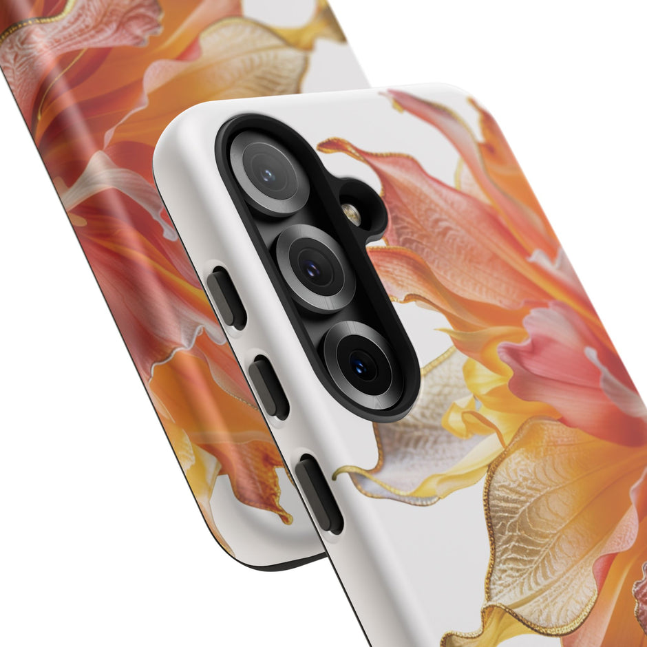 Samsung Galaxy S25 Series Tough Case - Ember Bloom White