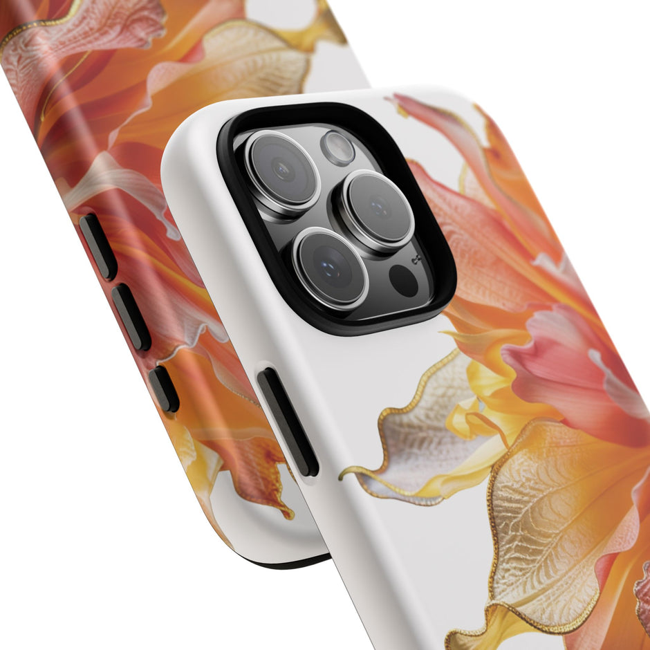 iPhone 16 Series Tough Case - Ember Bloom White